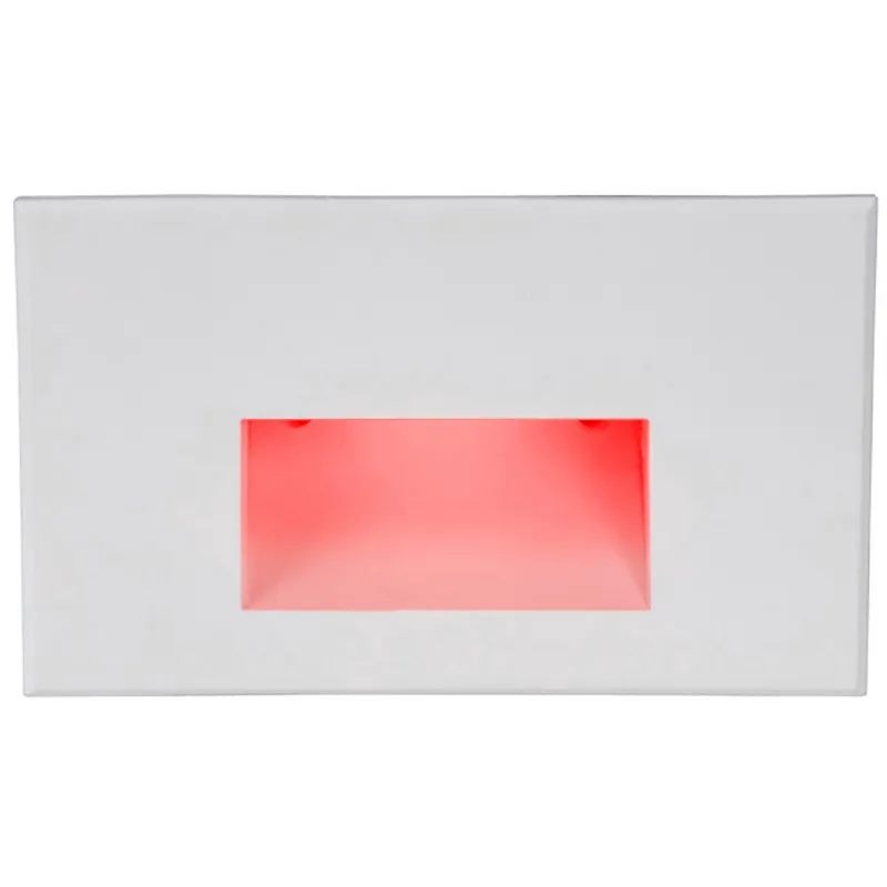 WAC 120V Step Light LED 1.5 inch White ADA Step and Wall Light in Red, WAC Lighting