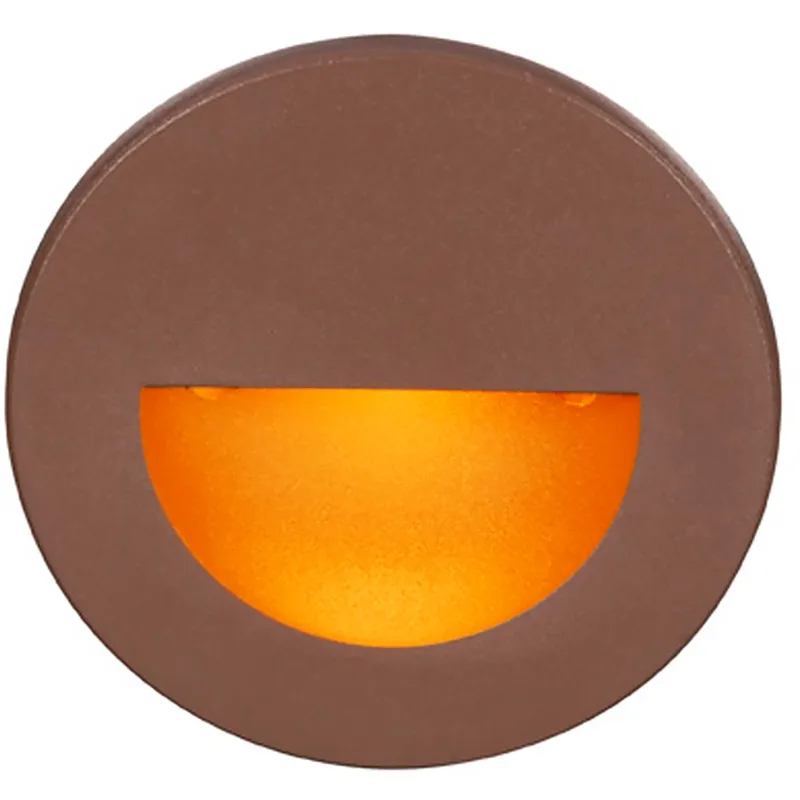 WAC 120V Step Light LED 3 inch Bronze ADA Step and Wall Light in Amber, WAC Lighting