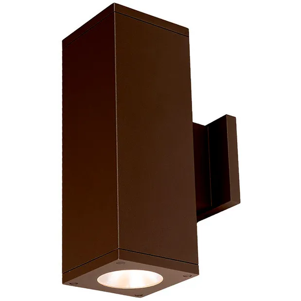 Cube Arch LED 4.5 inch Bronze Sconce Wall Light in Flood, 85, 3000K, Towards Wall