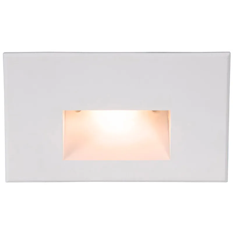 WAC 120V Step Light LED 1.5 inch White ADA Step and Wall Light in 2700K Warm LED, WAC Lighting