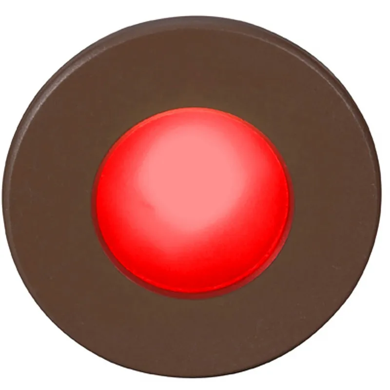 WAC 120V Step Light LED 3 inch Bronze ADA Step and Wall Light in Red, WAC Lighting