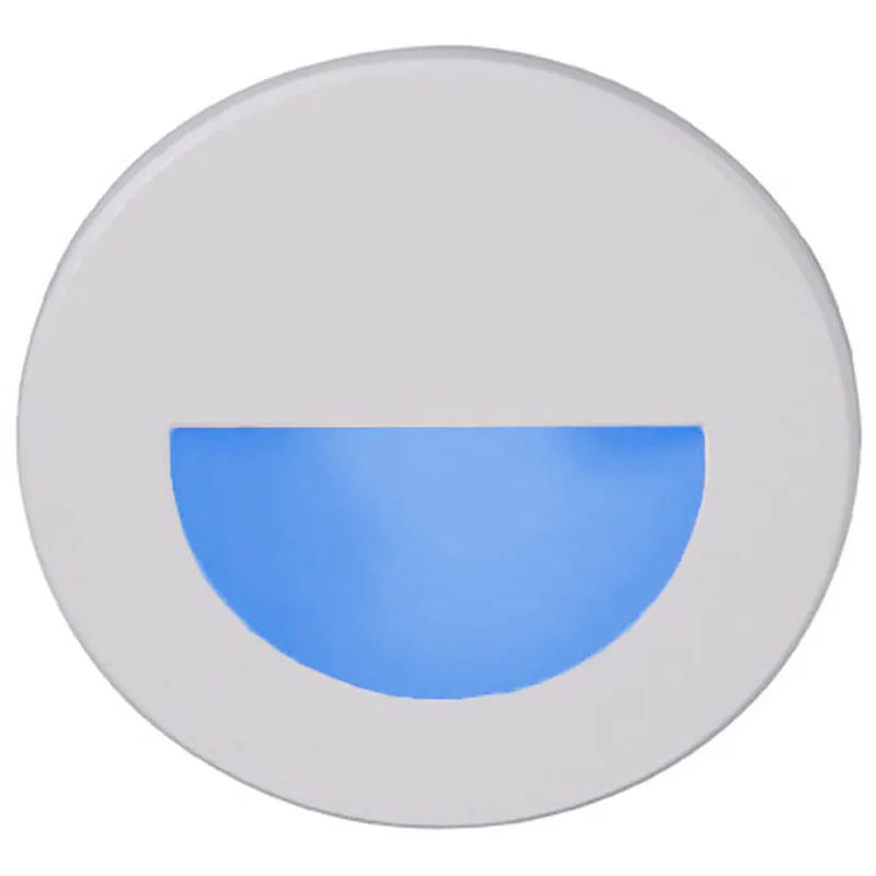 WAC 120V Step Light LED 3 inch White ADA Step and Wall Light in Blue, WAC Lighting