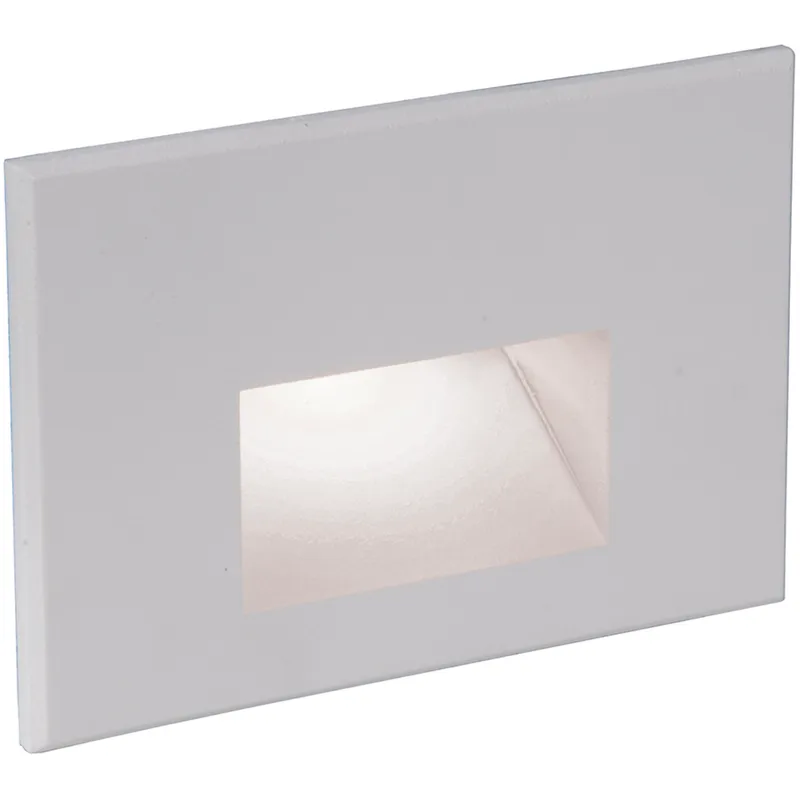 WAC 120V Step Light Anti Microbial LED 1.5 inch White ADA Step and Wall Light in 3000K Warm White LED, WAC Lighting