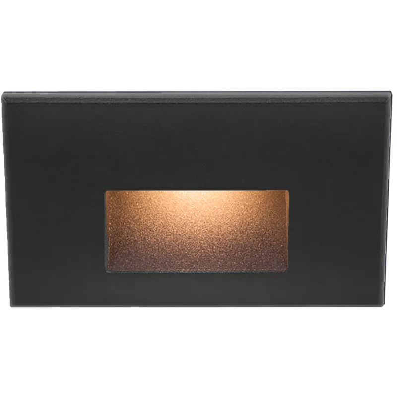 WAC 120V Step Light LED 1.5 inch Black ADA Step and Wall Light in 2700K Warm LED, WAC Lighting
