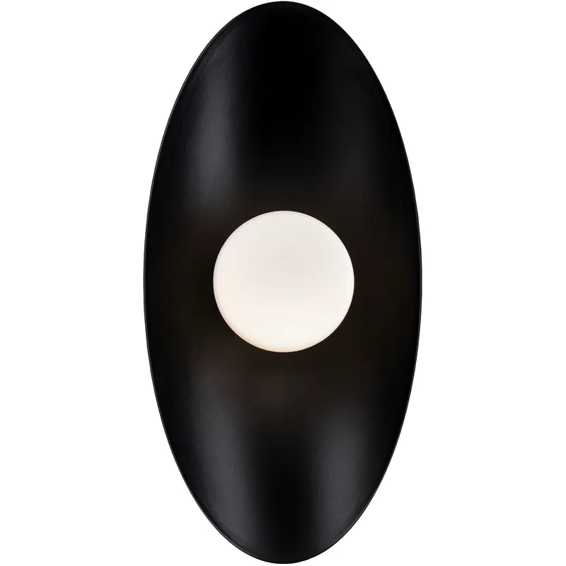 Glamour Wall Sconce Wall Light in 3000K, Black, dweLED