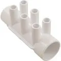 Waterway Plastics 672-5240 Bath Manifold,1.5"S X1.5"Spg (6) Port 3/4"Sb Sp