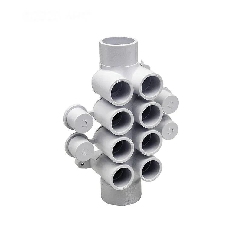 WATERWAY PLASTICS 672-4640B Manifold - 1.5 SPG x 1.5 SKT, (8) 3/4 Ports