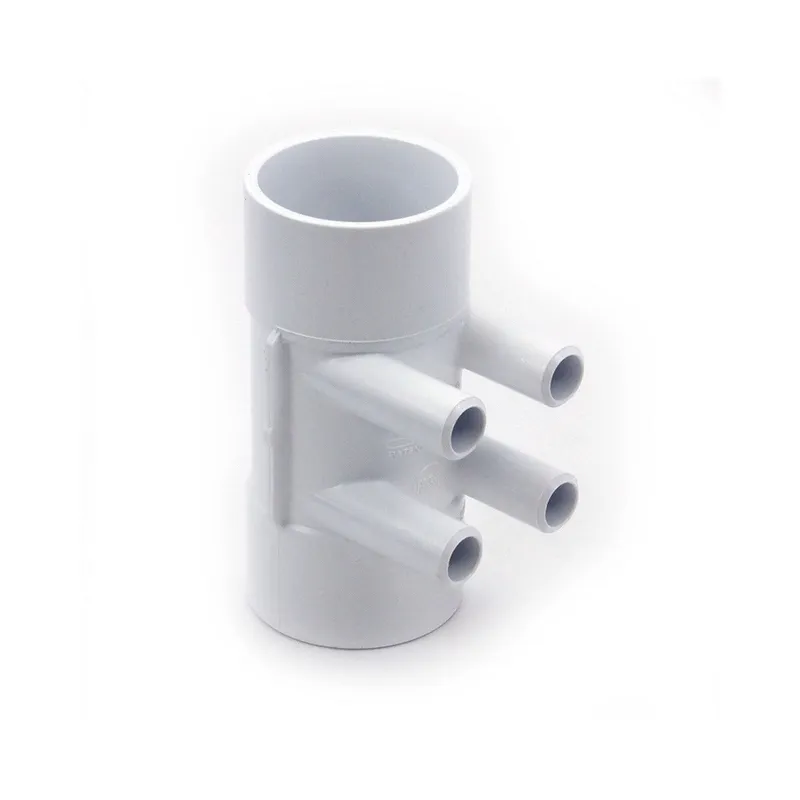 Waterway Plastics 672-4170B Manifold 2 inches Slip x 2 inches Slip (4) 3/4 inches SB Ports 672-4170