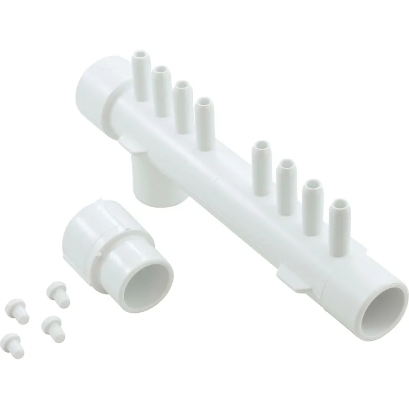 Waterway 672-4370 Manifold Tee 0.375 Barbs x 1 Slip x 1spg x Dead End 8 Port