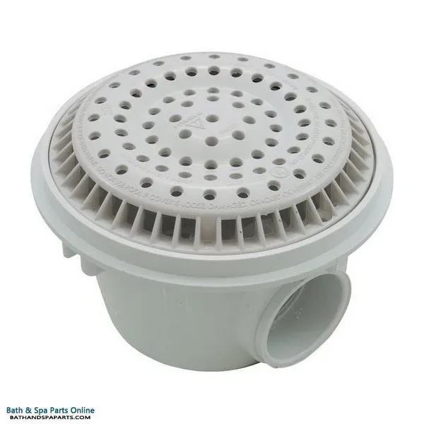 Waterway Plastics 640-2520V Main Drain Anti Vortex 8 Round White