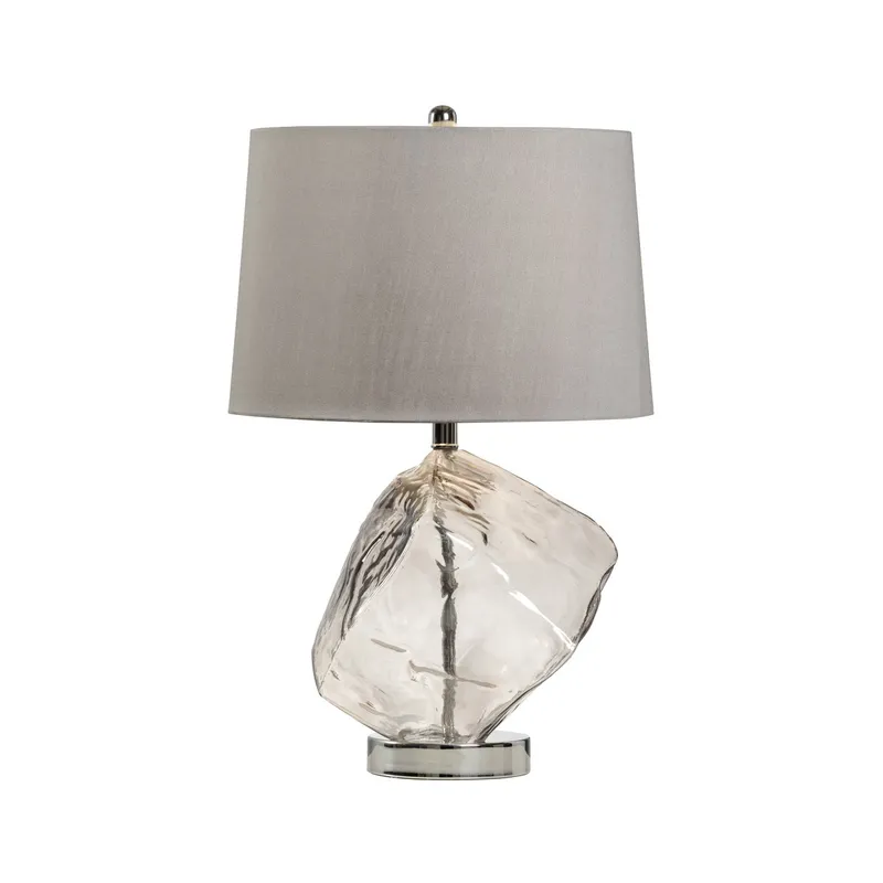 MarketPlace 27 inch 100 watt Smoke Table Lamp Portable Light