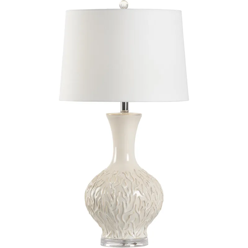 MarketPlace 30 inch 100 watt Neutral Glaze Table Lamp Portable Light