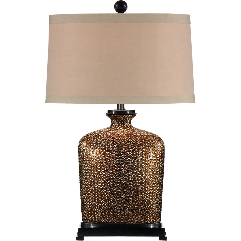 MarketPlace 27 inch 100 watt Bronze Glaze Table Lamp Portable Light