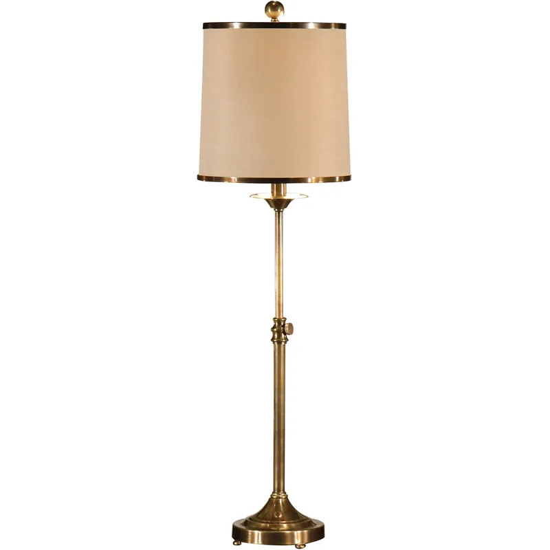MarketPlace 35 inch 100 watt Antique Brass Patina Table Lamp Portable Light