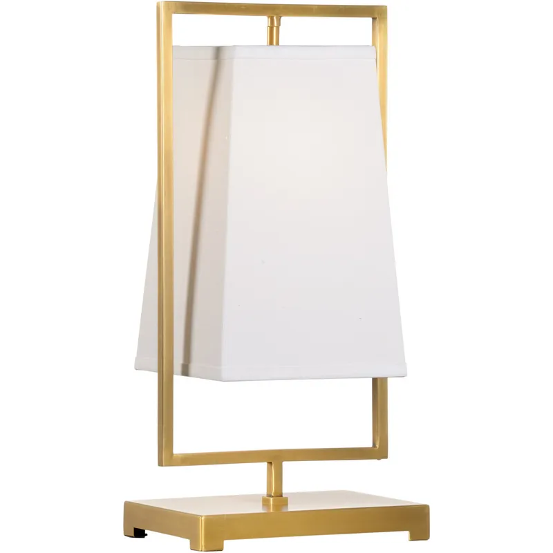 Wildwood 21 inch 60 watt Antique Brass Table Lamp Portable Light