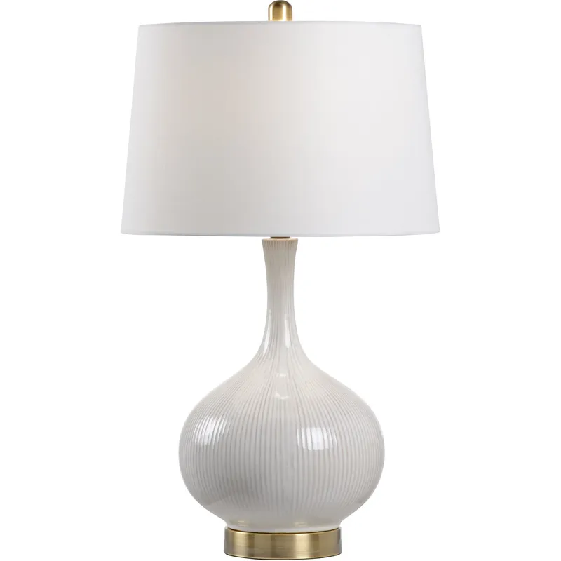 MarketPlace 30 inch 60.00 watt Almond Glaze Table Lamp Portable Light