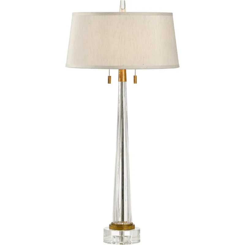 Wildwood 36.5 inch 60 watt Clear Table Lamp Portable Light