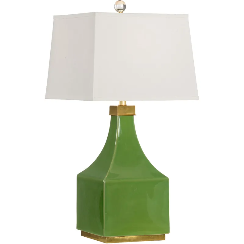 Wildwood 32 inch 100 watt Lime Glaze Table Lamp Portable Light