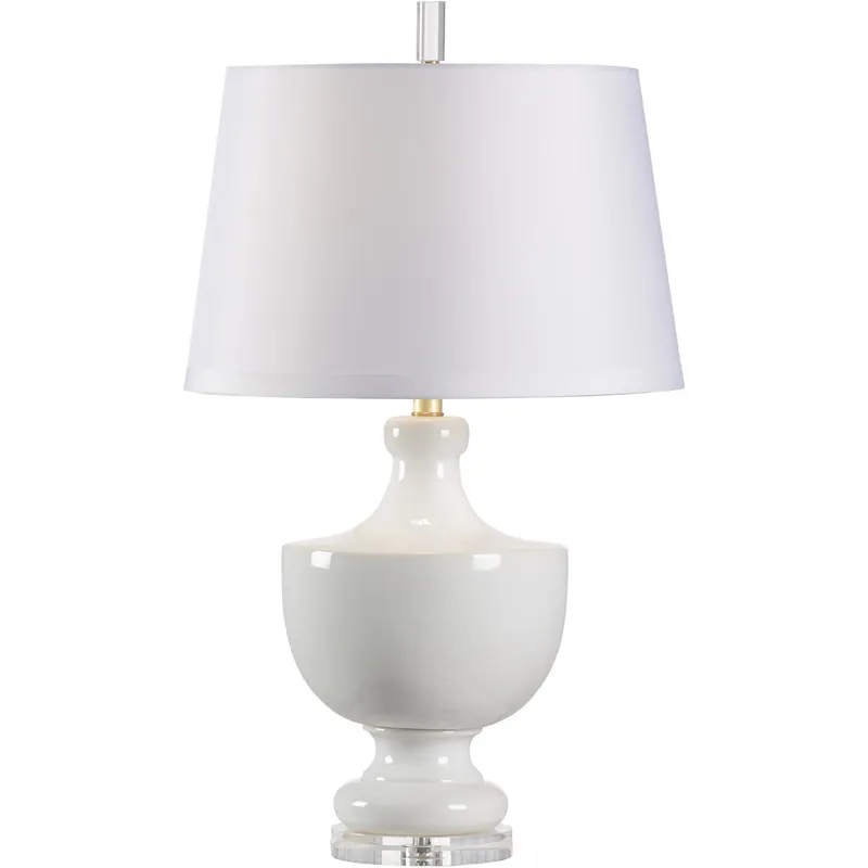Wildwood 30 inch 100 watt Snow Glaze Table Lamp Portable Light
