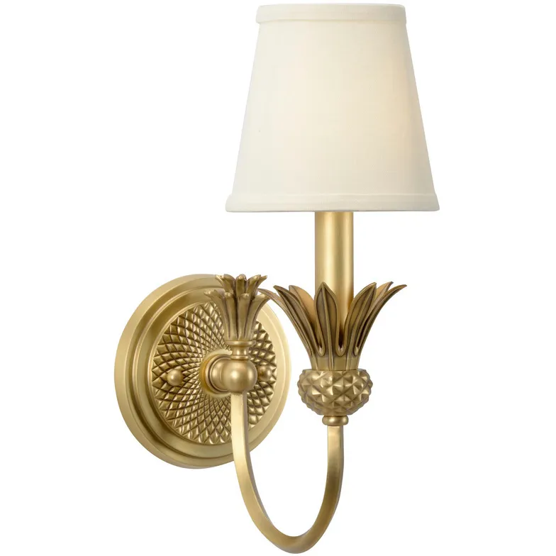 Wildwood 1 Light 6 inch Antique Brass Sconce Wall Light