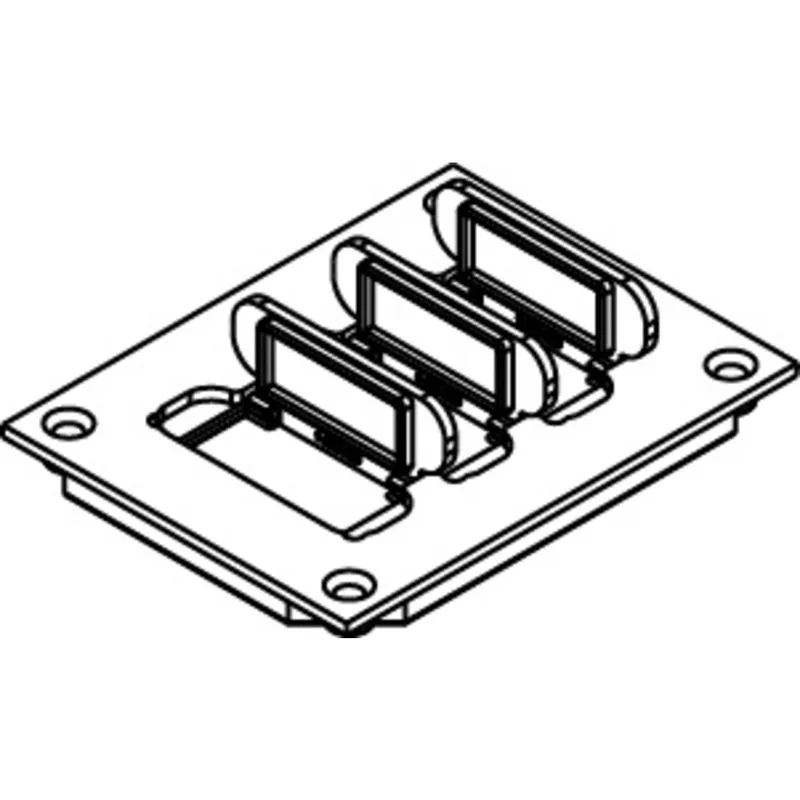 BLACK NONMET FLIP LID COVER ORT