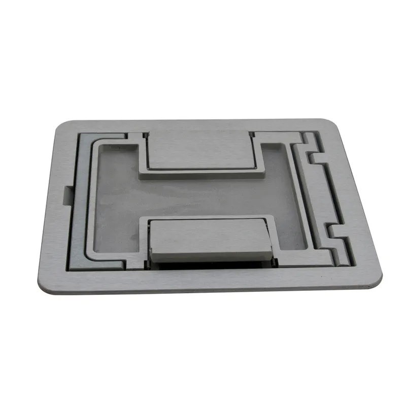 Cutout Cover Assembly, Die Cast Aluminum, For Use with Tile/Carpet