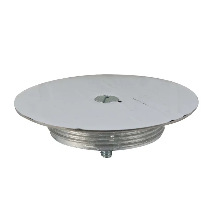 Blanking Top Plate, Diameter: 3-1/2", Stainless Steel
