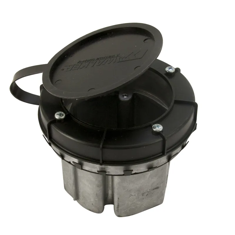 Raised Floor Box, Round, 4" Diameter, Depth: 3-3/16", Metallic