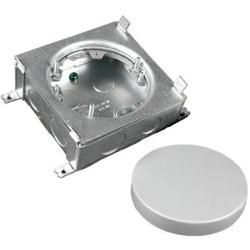 Floor Box Assembly, Round, Diameter: 4-13/16", Steel