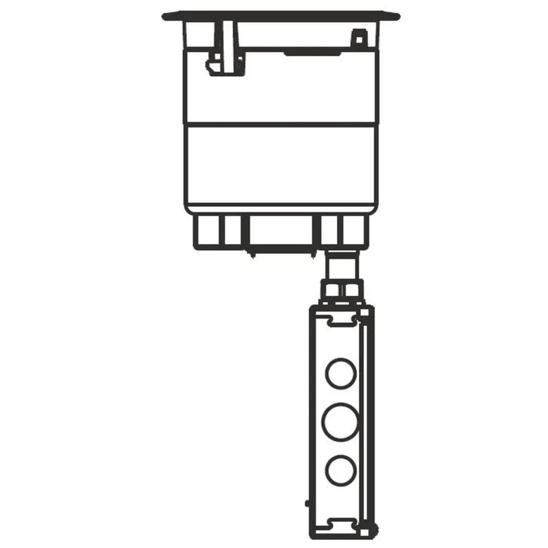 Poke-Thru Assembly, Diameter: 6", Type: (2) Duplex, Aluminum Cover