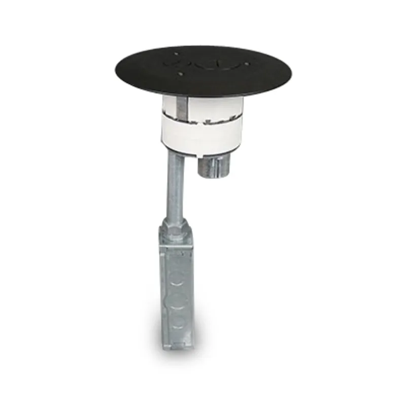 Poke-Thru Assembly, Flush Mount, Diameter: 4", Non-Metallic Cover