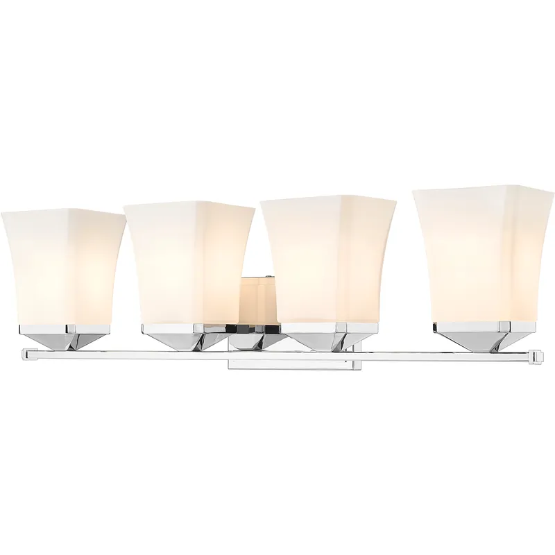 Darcy 4 Light 28 inch Chrome Vanity Wall Light