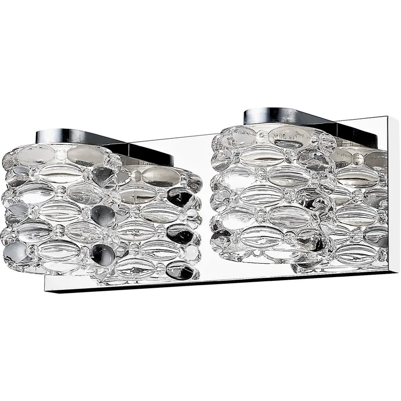 Dawson LED 12.6 inch Chrome Vanity Wall Light in 4.4