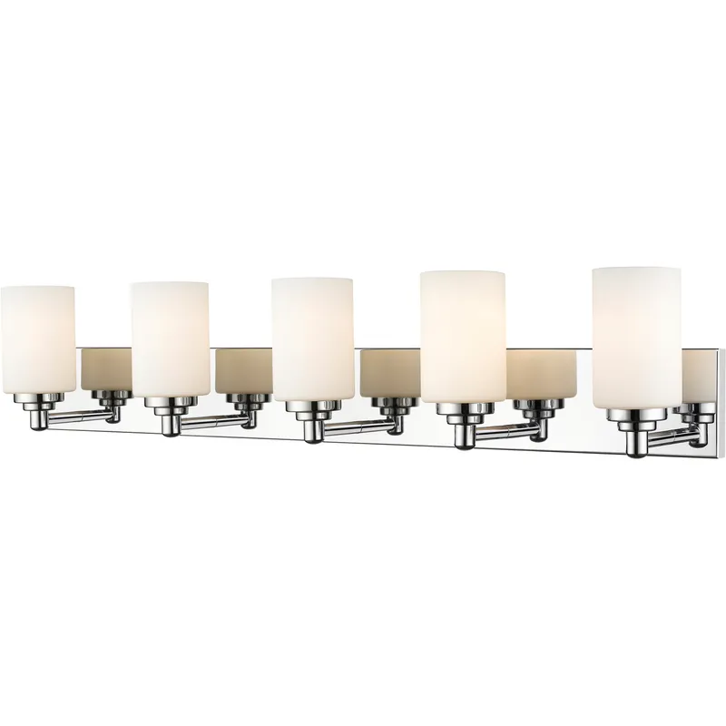 Soledad 5 Light 38.75 inch Chrome Vanity Wall Light