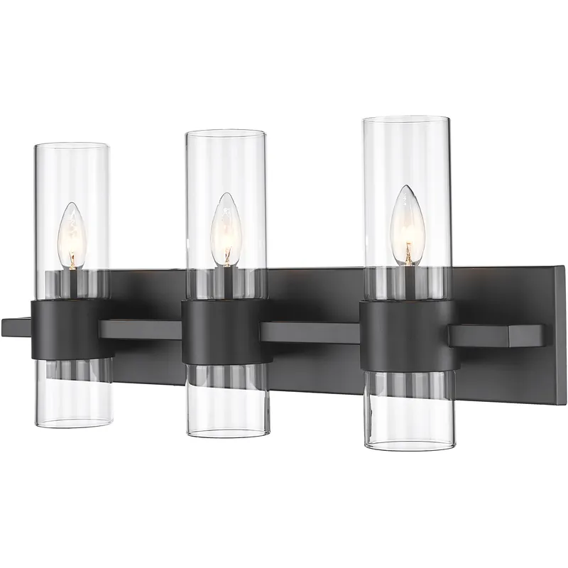 Lawson 3 Light 25 inch Matte Black Vanity Wall Light