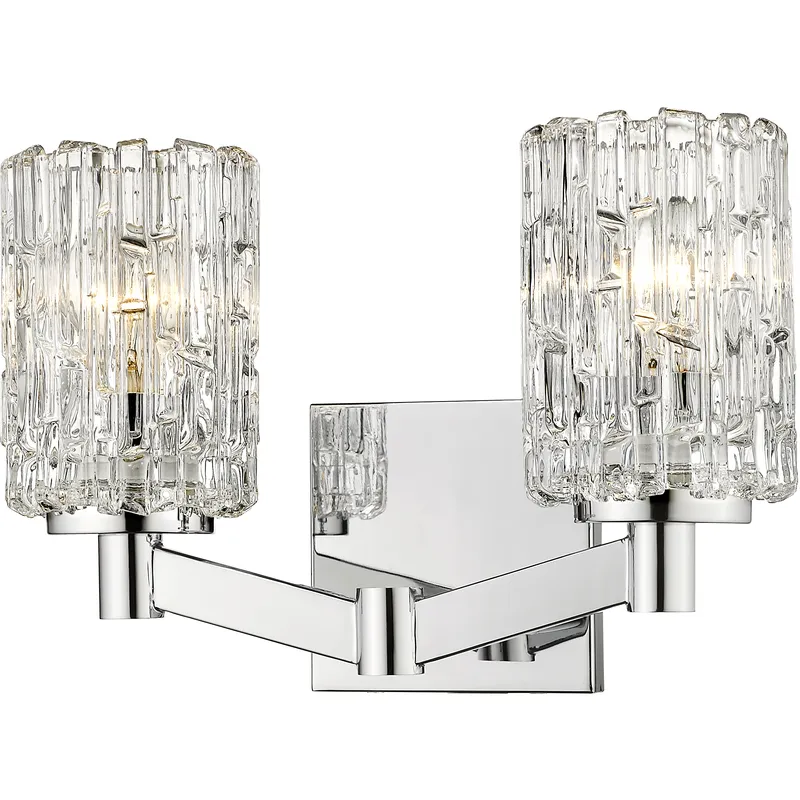 Aubrey 2 Light 13.5 inch Chrome Vanity Wall Light