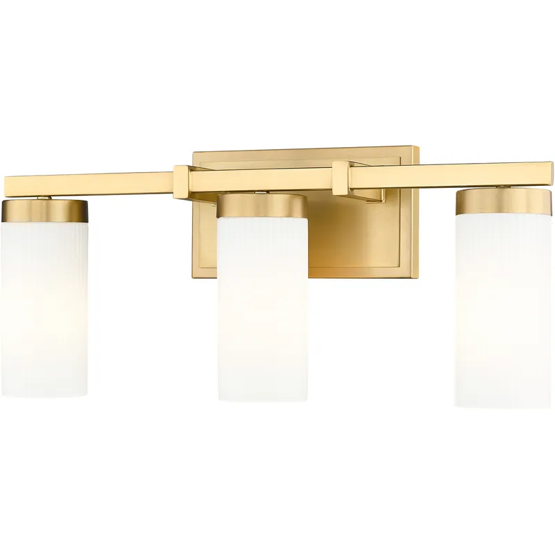 Danica 3 Light 20.5 inch Modern Gold Bath Vanity Light Wall Light