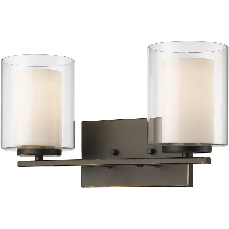 Willow 2 Light 15 inch Olde Bronze Vanity Wall Light
