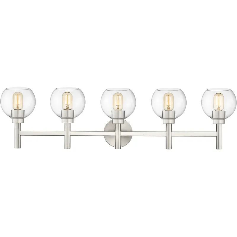 Sutton 5 Light 39.5 inch Brushed Nickel Vanity Wall Light
