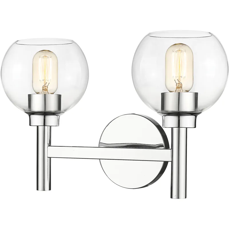 Sutton 2 Light 15.75 inch Chrome Vanity Wall Light