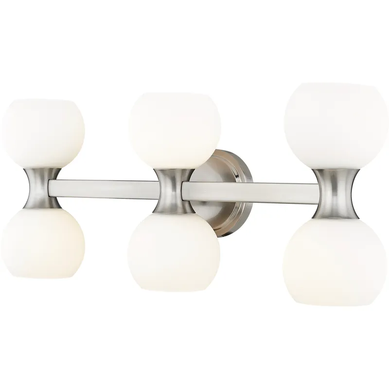 Artemis 6 Light 25 inch Brushed Nickel Vanity Wall Light