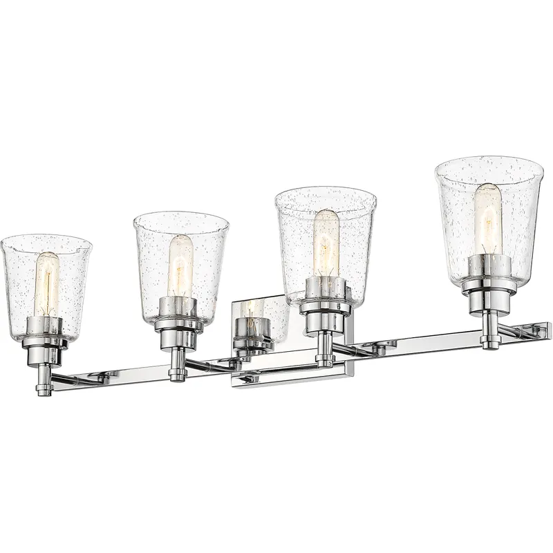 Bohin 4 Light 32 inch Chrome Vanity Wall Light
