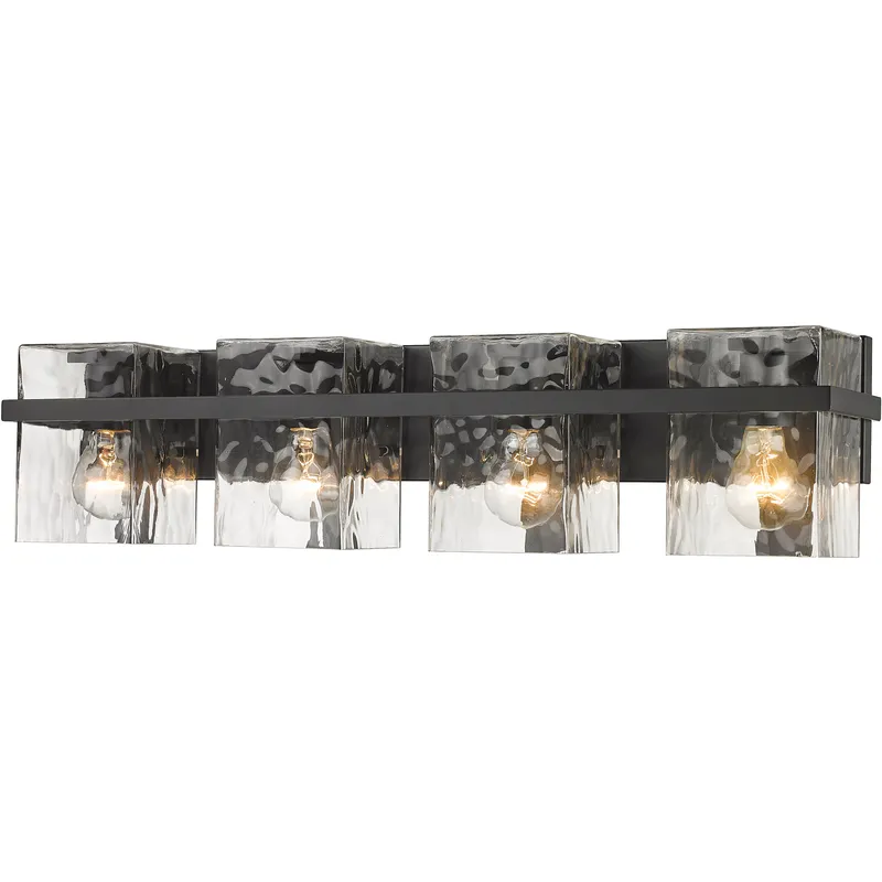 Bennington 4 Light 29.25 inch Matte Black Vanity Wall Light