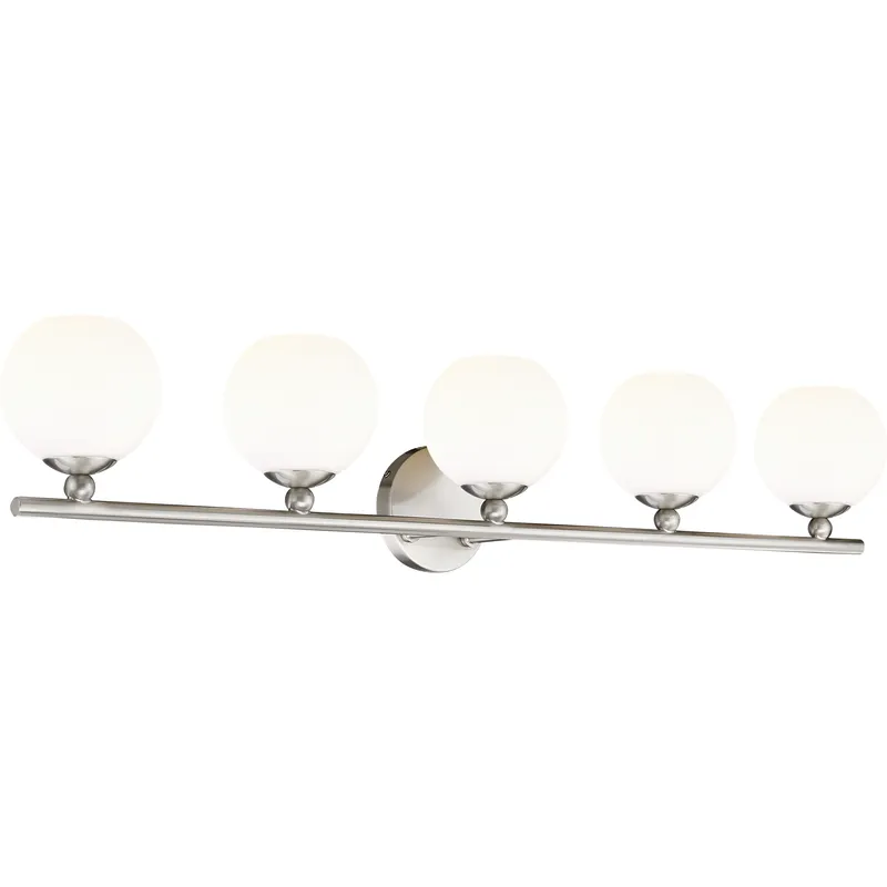 Neoma 5 Light 38.25 inch Brushed Nickel Vanity Wall Light