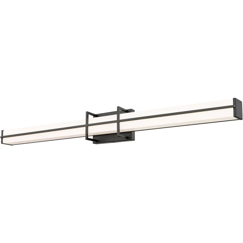 Harrison LED 40 inch Matte Black Vanity Wall Light