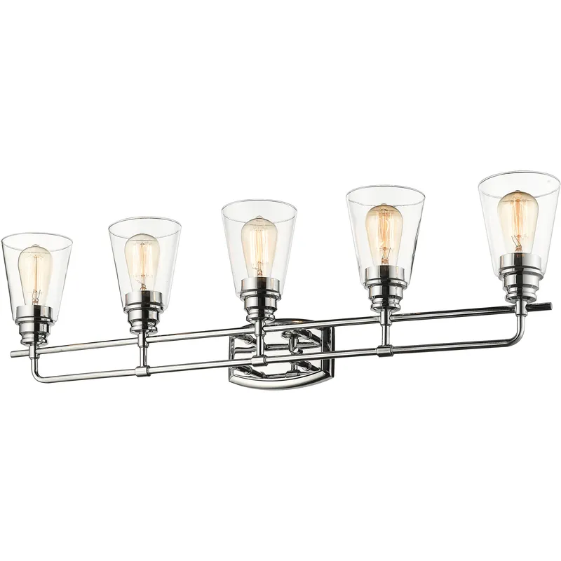 Annora 5 Light 36.75 inch Chrome Vanity Wall Light