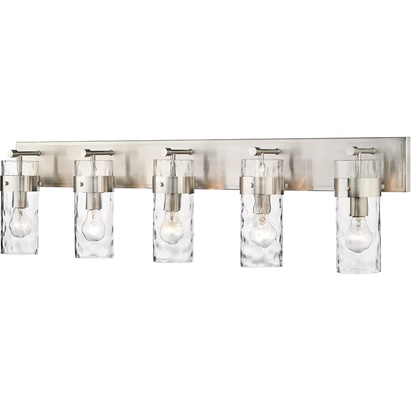 Fontaine 5 Light 44 inch Brushed Nickel Vanity Wall Light