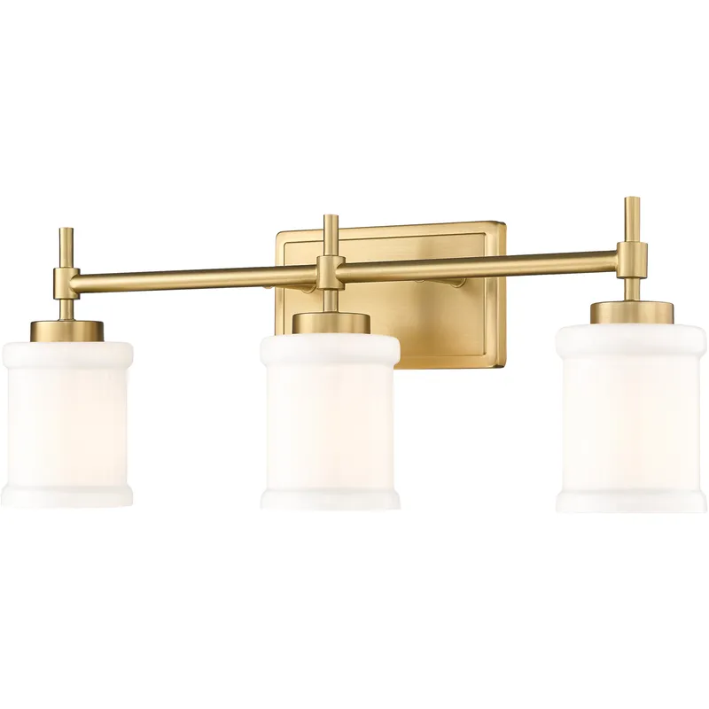 Cadoc 3 Light 23.5 inch Modern Gold Bath Vanity Light Wall Light