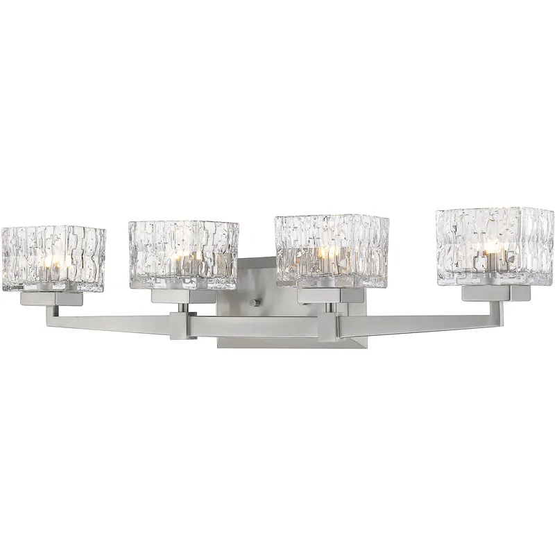 Rubicon 4 Light 29.5 inch Brushed Nickel Vanity Wall Light in G9