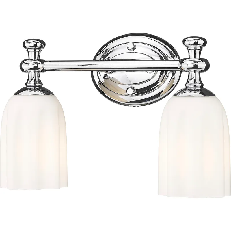 Orion 2 Light 13.75 inch Chrome Bath Vanity Light Wall Light